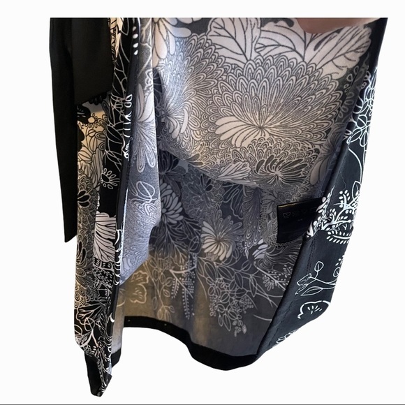 NWT Majora black white floral dress tie waist - Picture 7 of 11